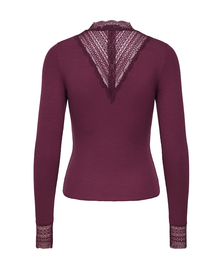 Dames longsleeve rood