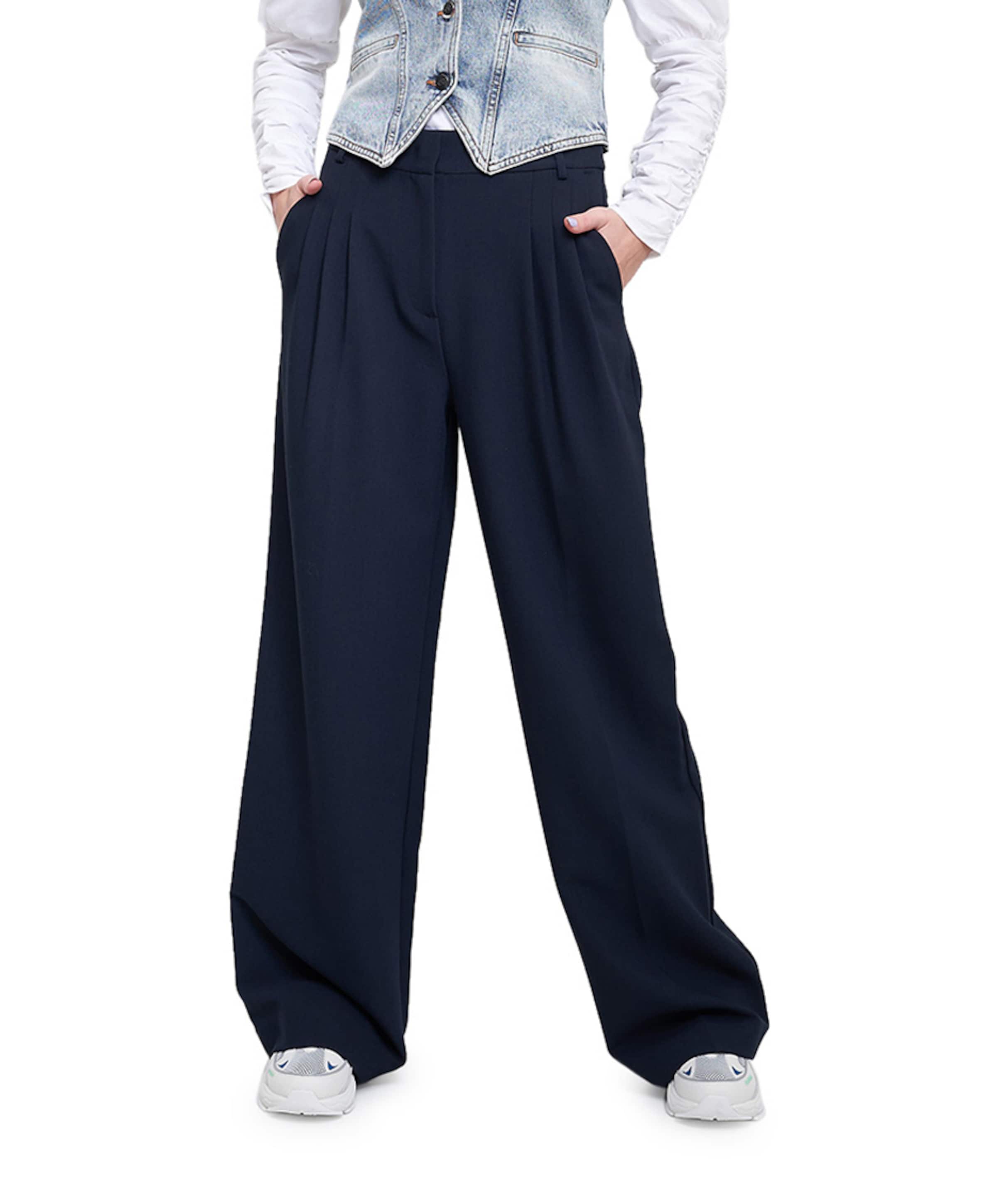 VolaCC Long Pleat Pant dames pantalon blauw
