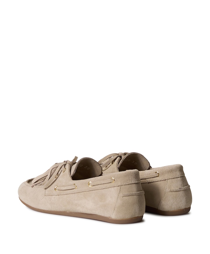 dames mocassins beige