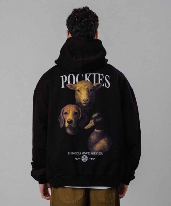 Heren hoodie zwart