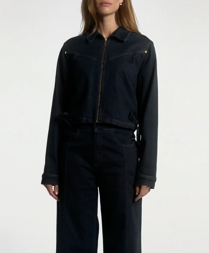 Dames jas blauw