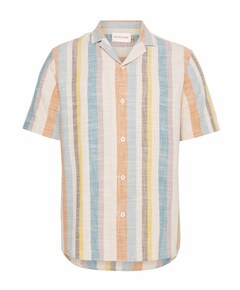 Heren overhemd korte mouw multicolor