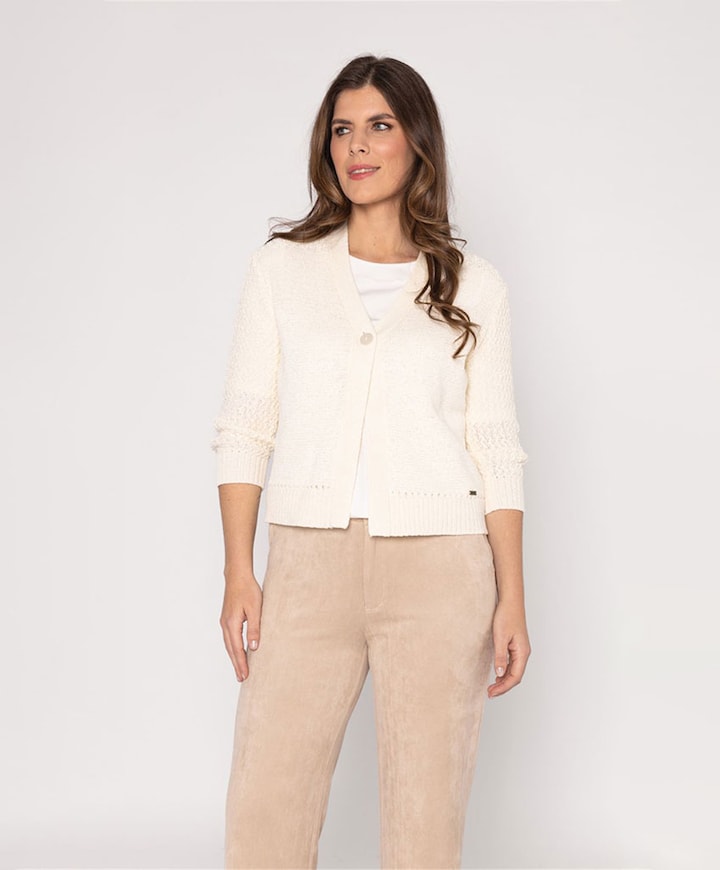 Dames vest ecru
