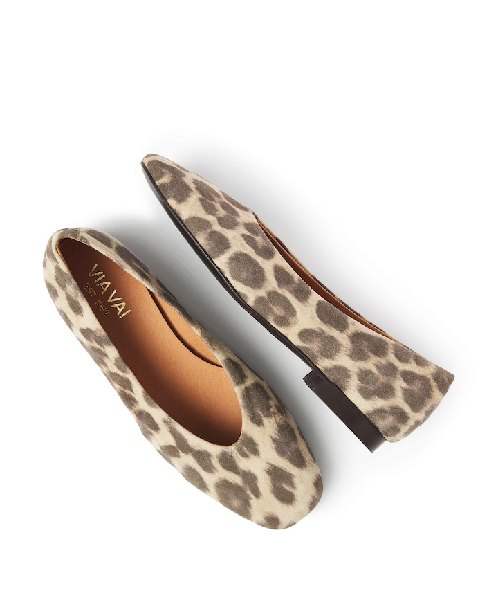 Lou Emmy dames ballerina's bruin