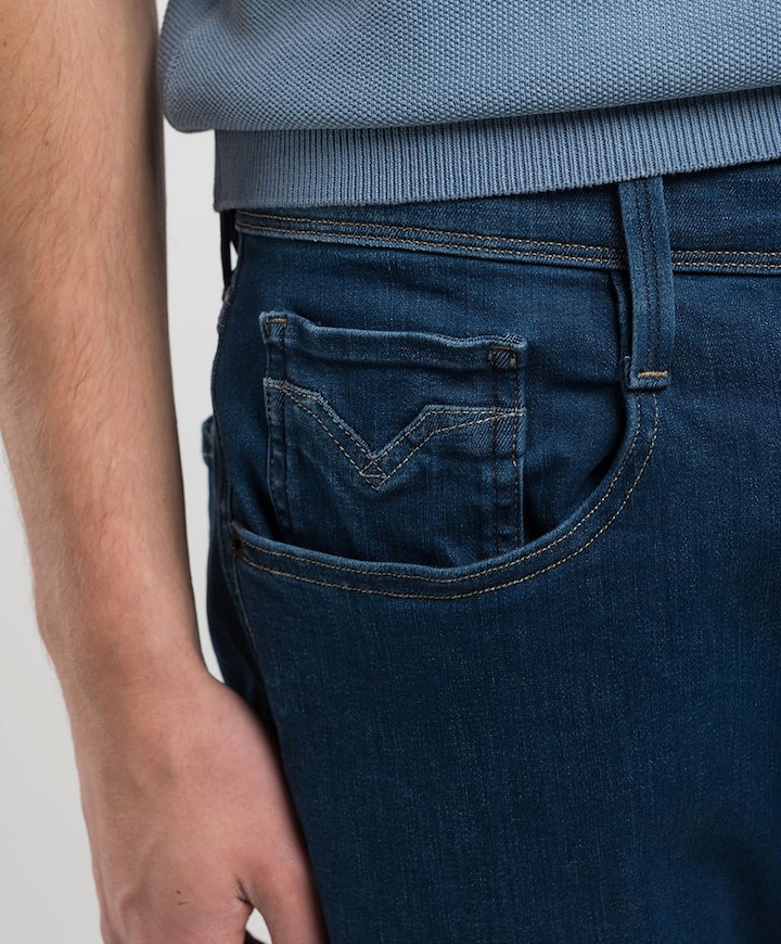 Anbass heren jeans blauw