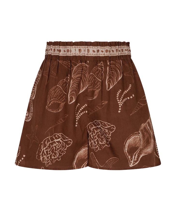 Shazira Shell dames korte broek bruin