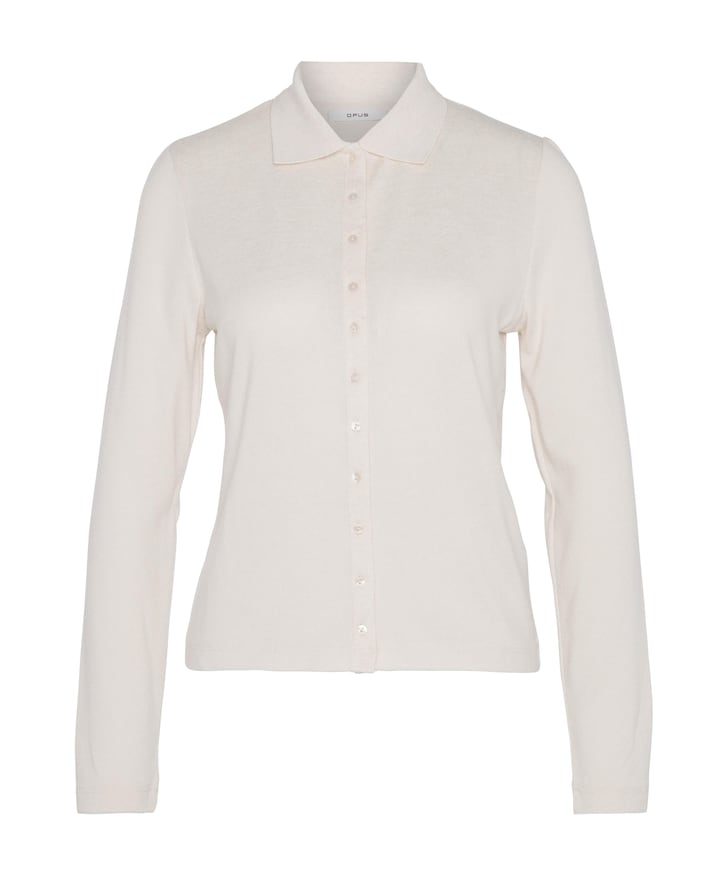 Dames polo ecru