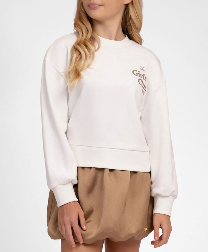 Meisjes sweater ecru