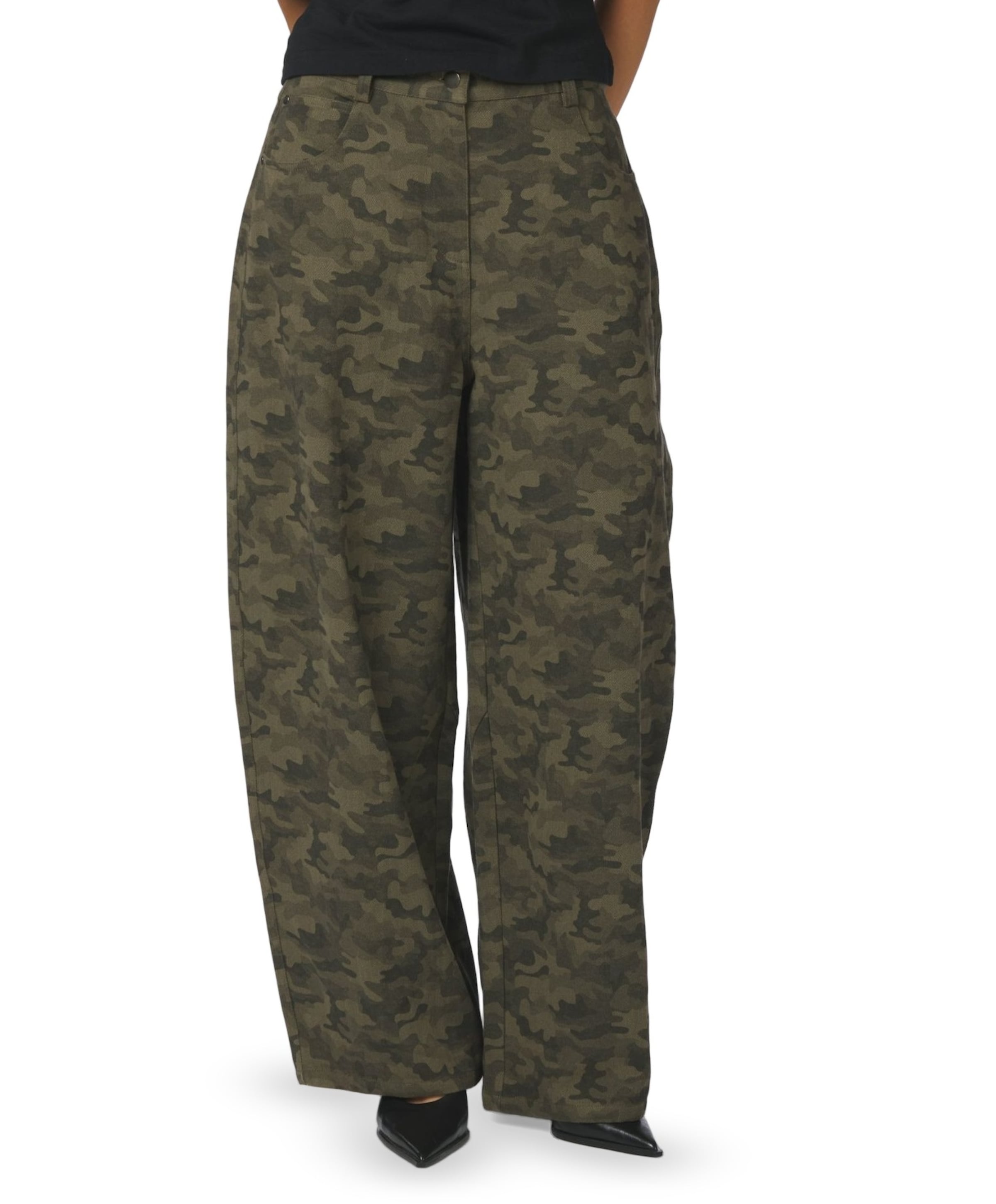 Haven Camou dames jeans groen