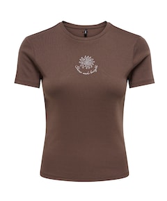 Dames T-shirt bruin