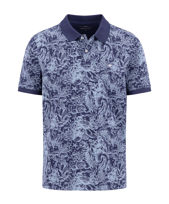 Heren polo blauw