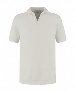Heren polo zilver