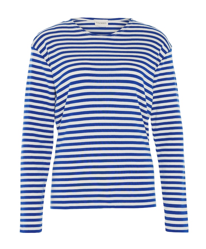 Dames longsleeve blauw