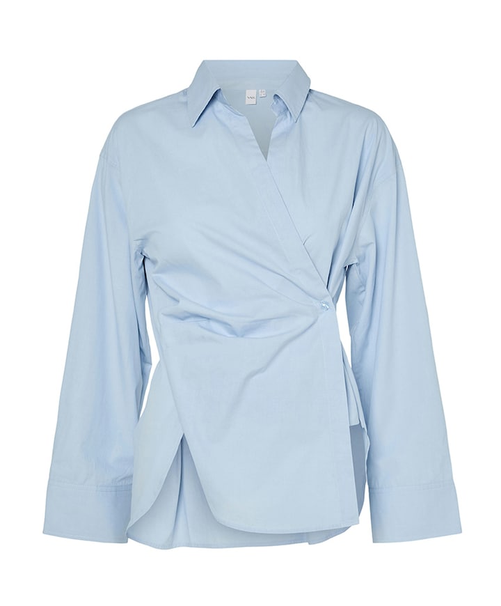 Dames blouse blauw