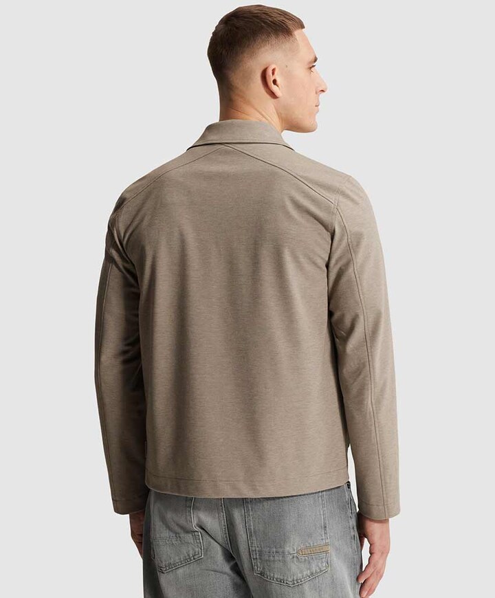 Heren overshirt grijs