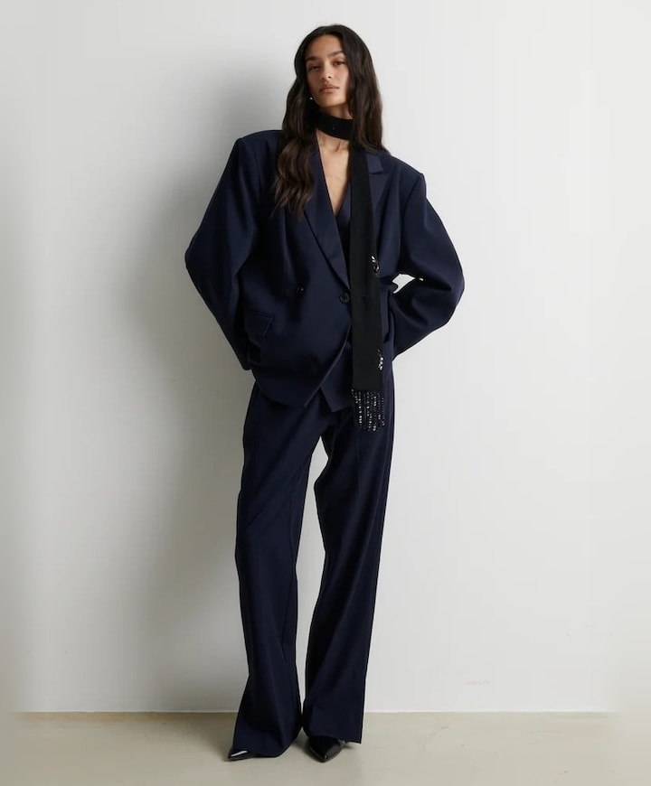 Dames blazer blauw