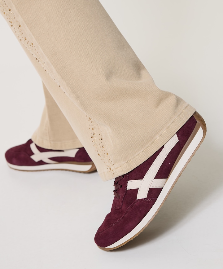dames sneakers bordeaux