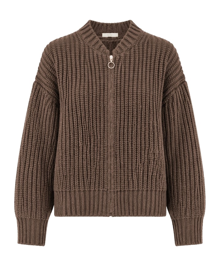 Dames vest bruin