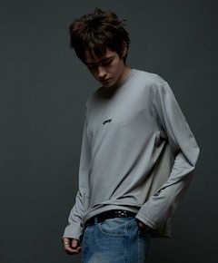 Heren longsleeve grijs