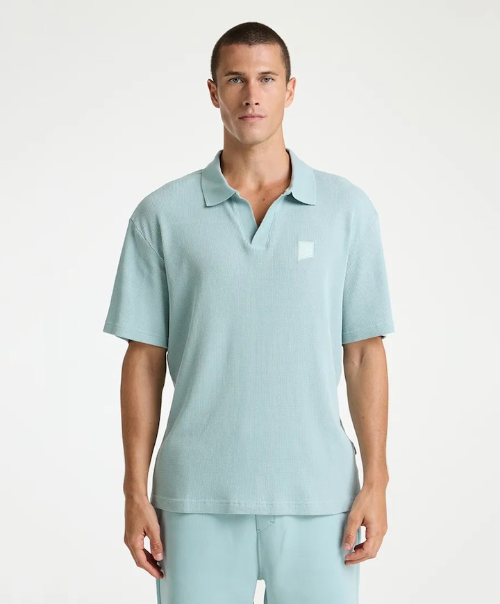 Heren polo blauw