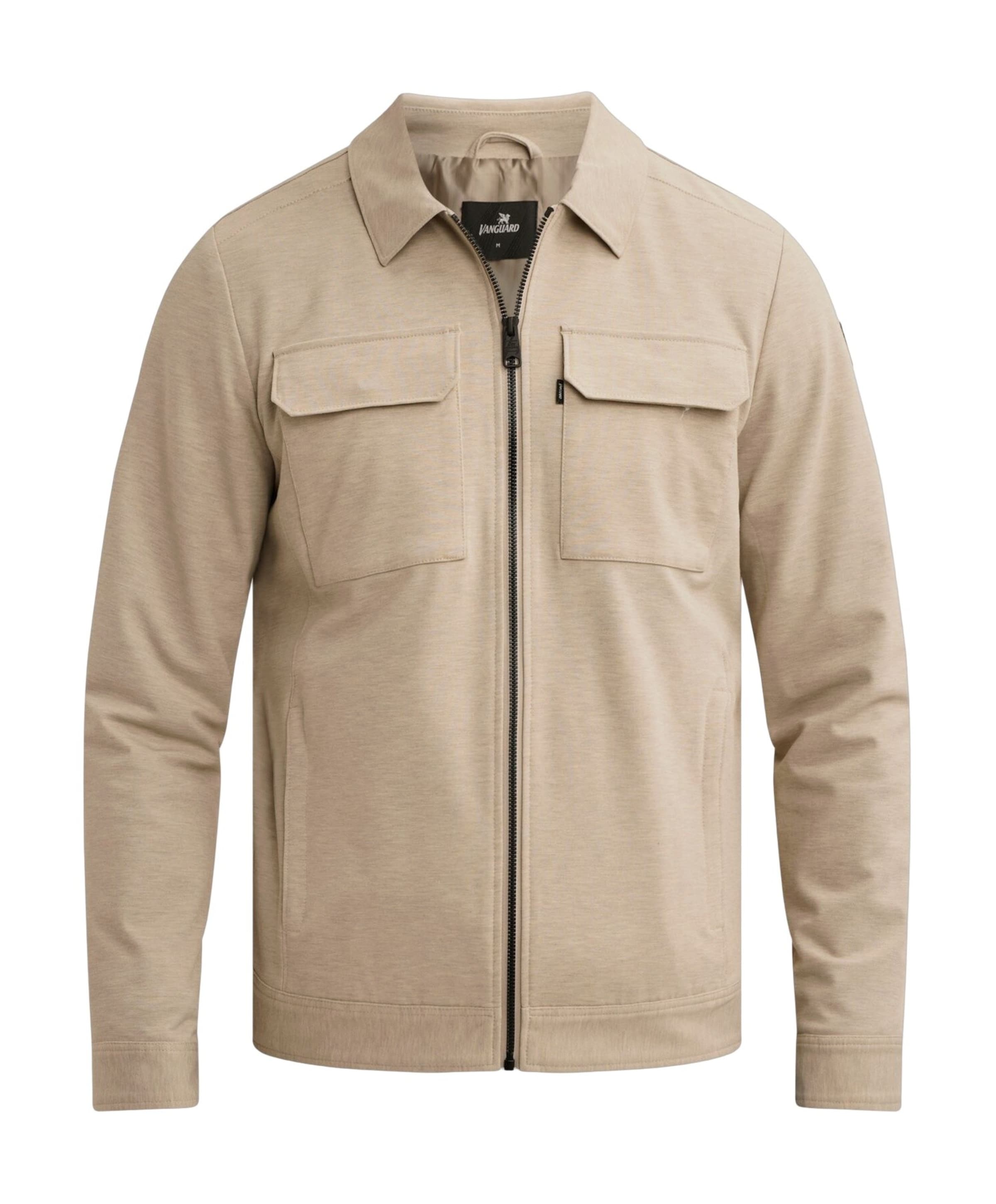 Heren overshirt beige