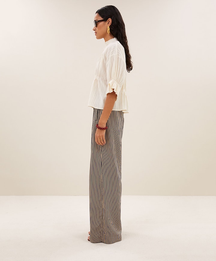 Dames blouse beige