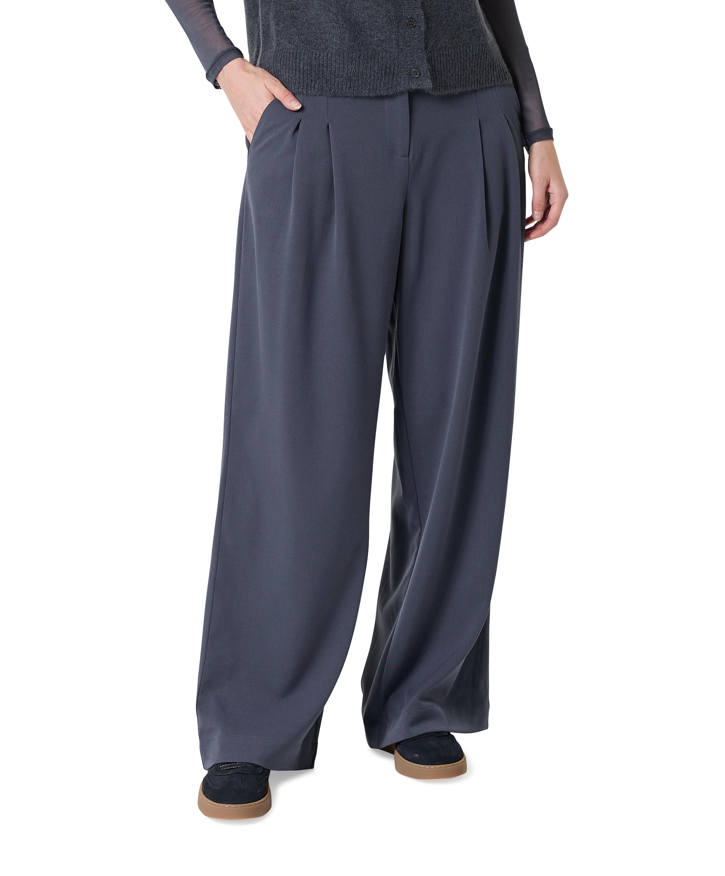 MSCHHenrika HW Pants dames broek blauw