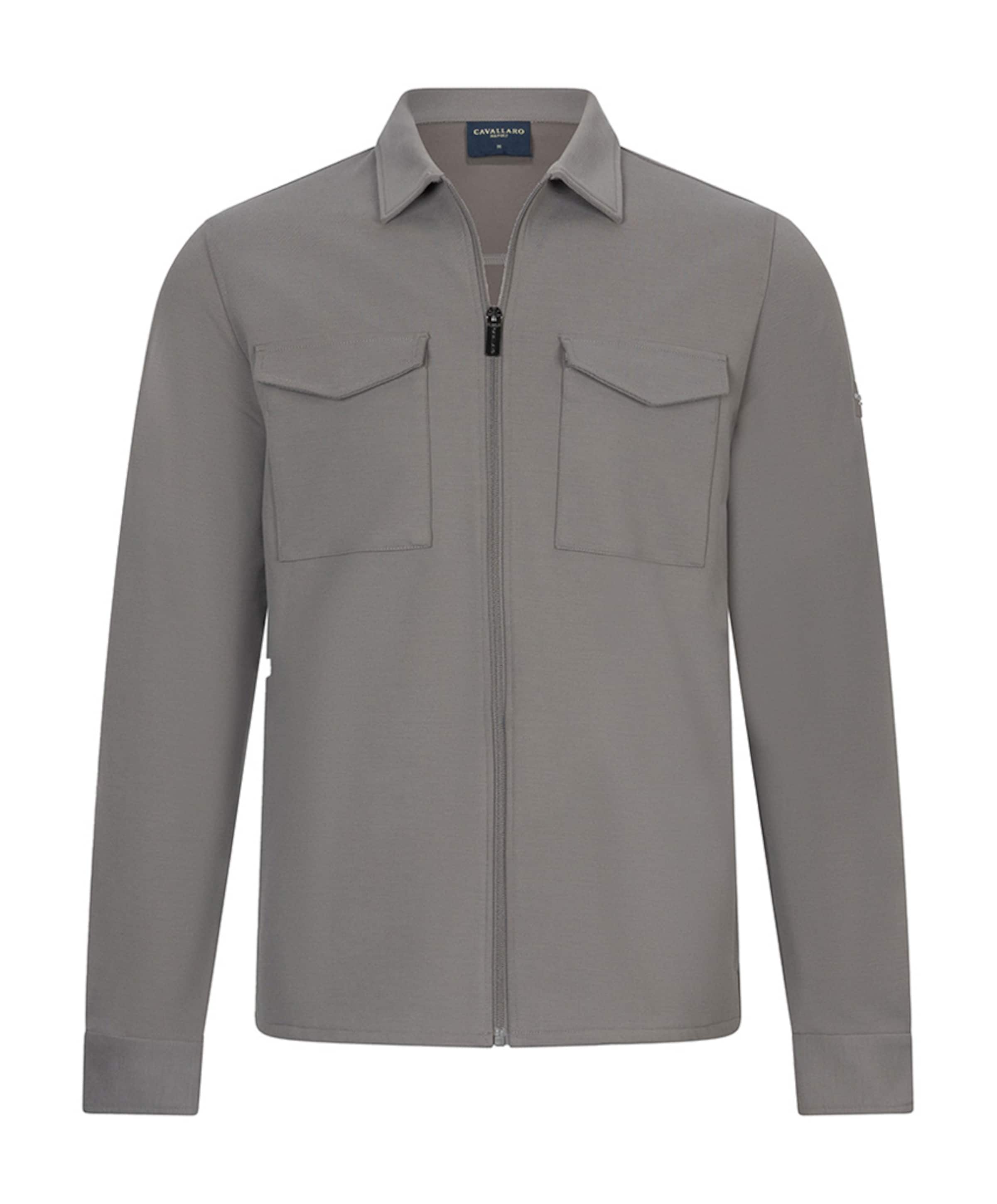 Heren overshirt grijs