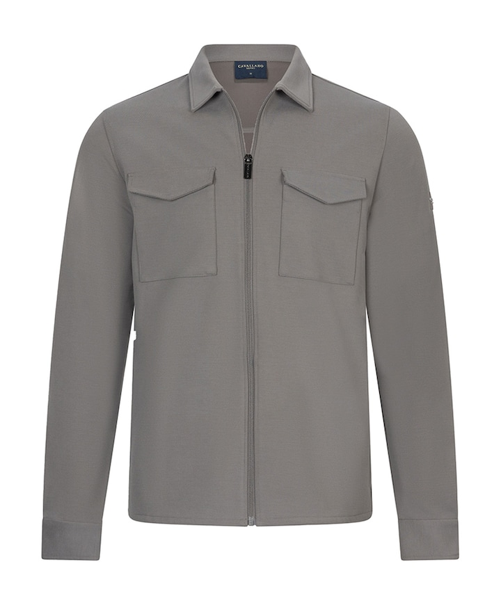 Heren overshirt grijs