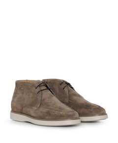 heren veterboots beige