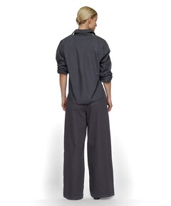 wide jog twill dames broek grijs