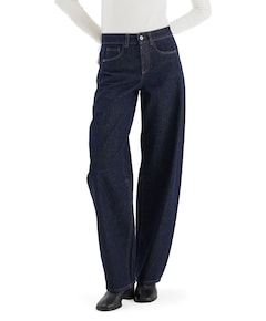 mid waist balloon jeans dames jeans blauw