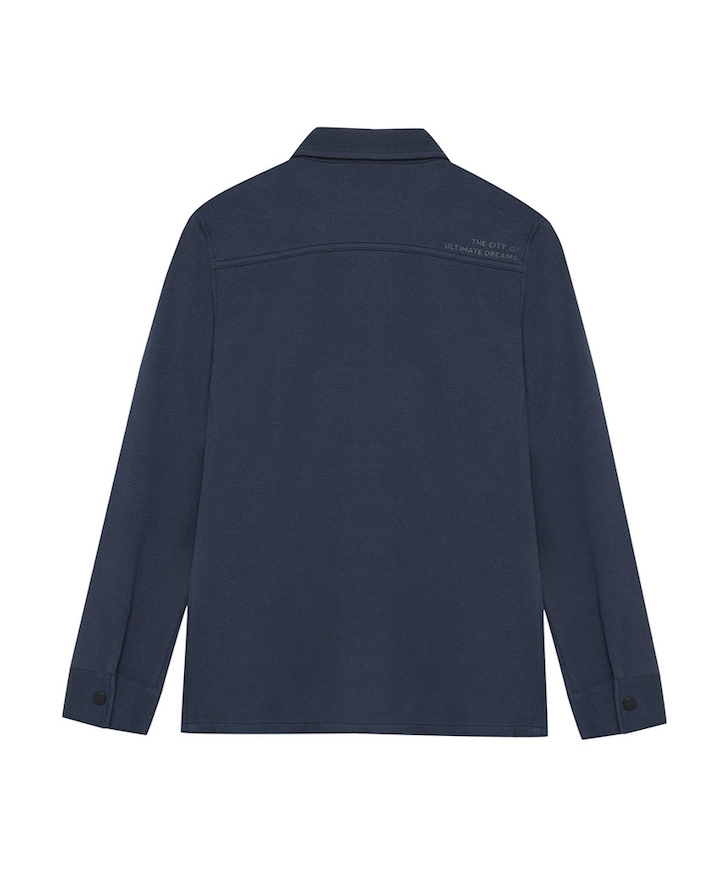 Jongens overhemd lange mouw blauw