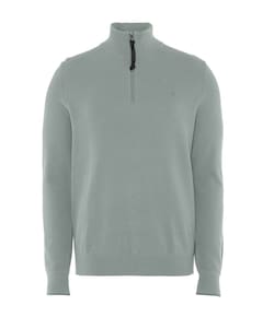 Heren trui met rits grijs