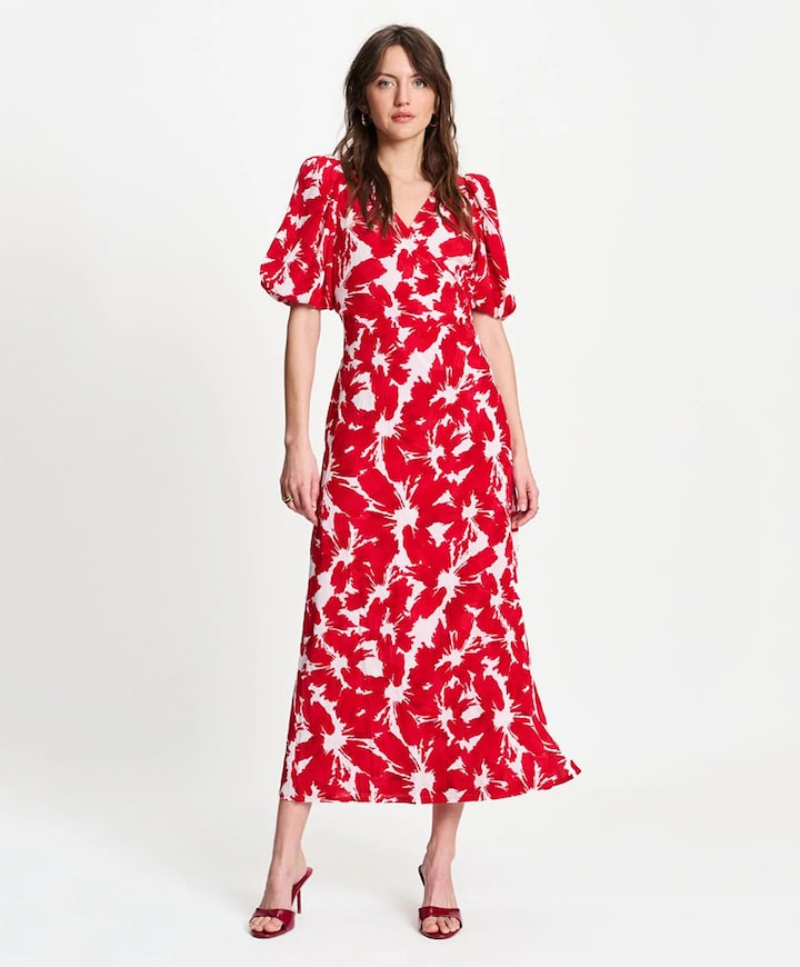 Dames jurk rood