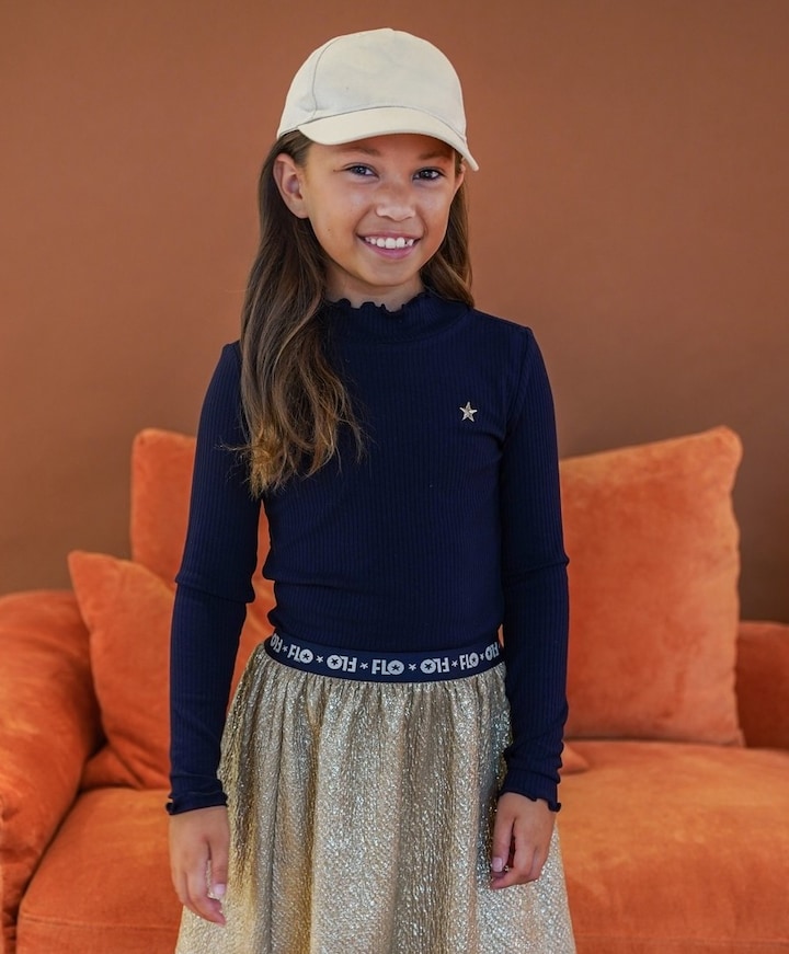 Meisjes longsleeve blauw