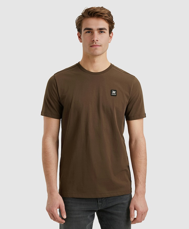 Heren t-shirt bruin