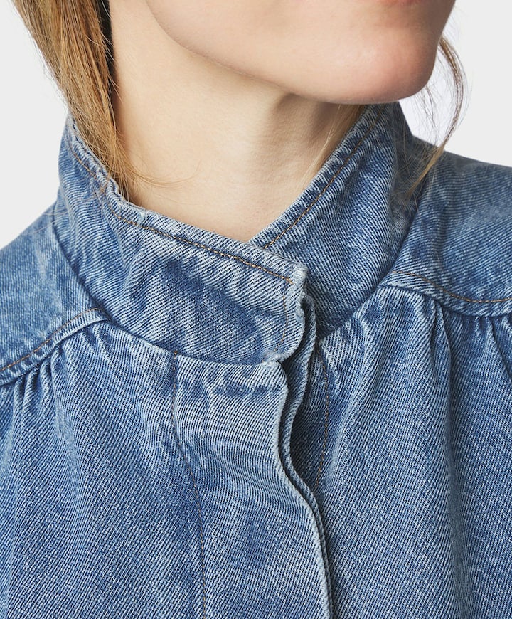 Dames jas blauw