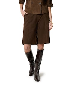 Suede culotte bruin