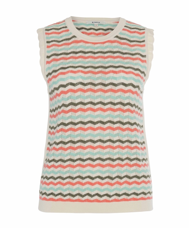 Dames top ecru