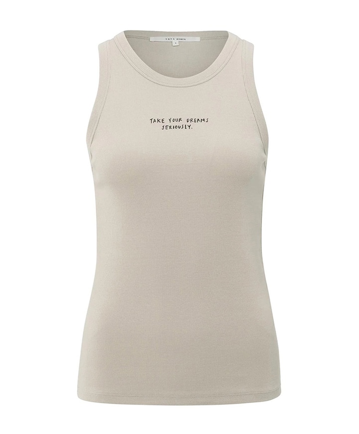 Dames top beige