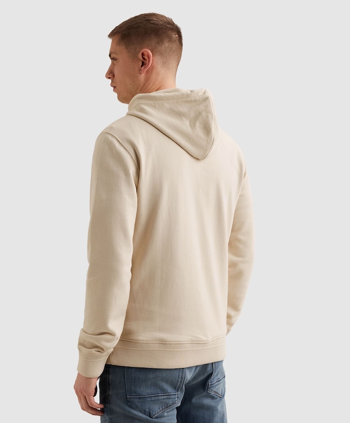 Heren hoodie ecru