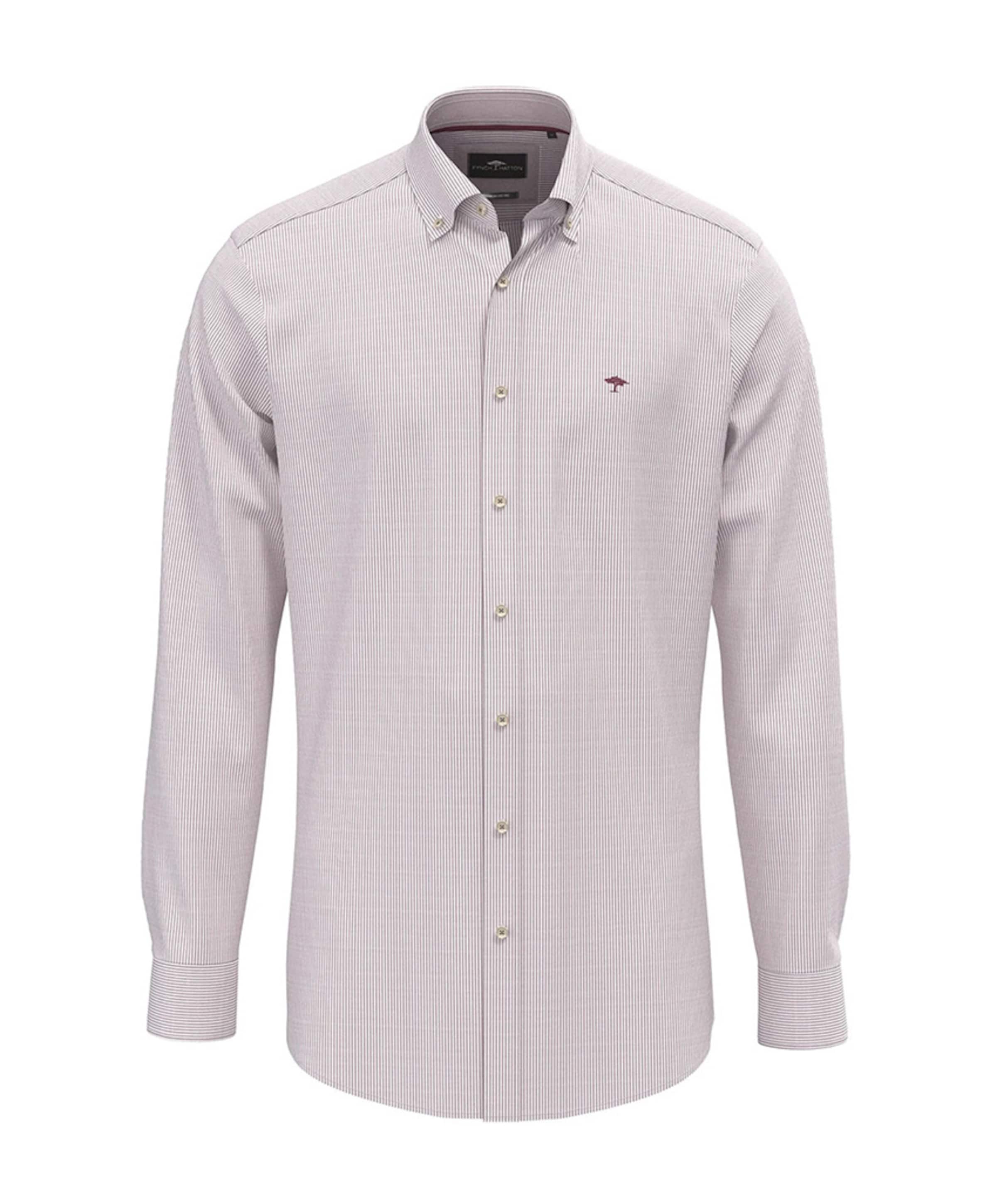 Heren overhemd lange mouw roze