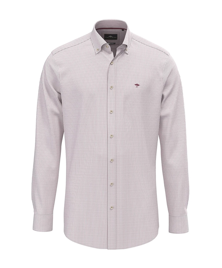 Heren overhemd lange mouw roze