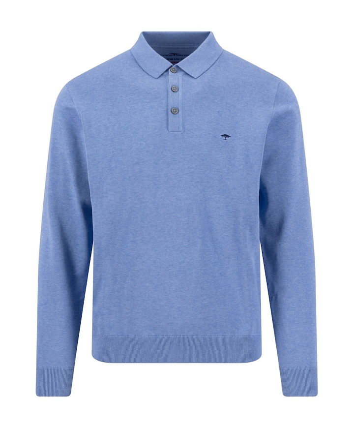 Heren polo blauw