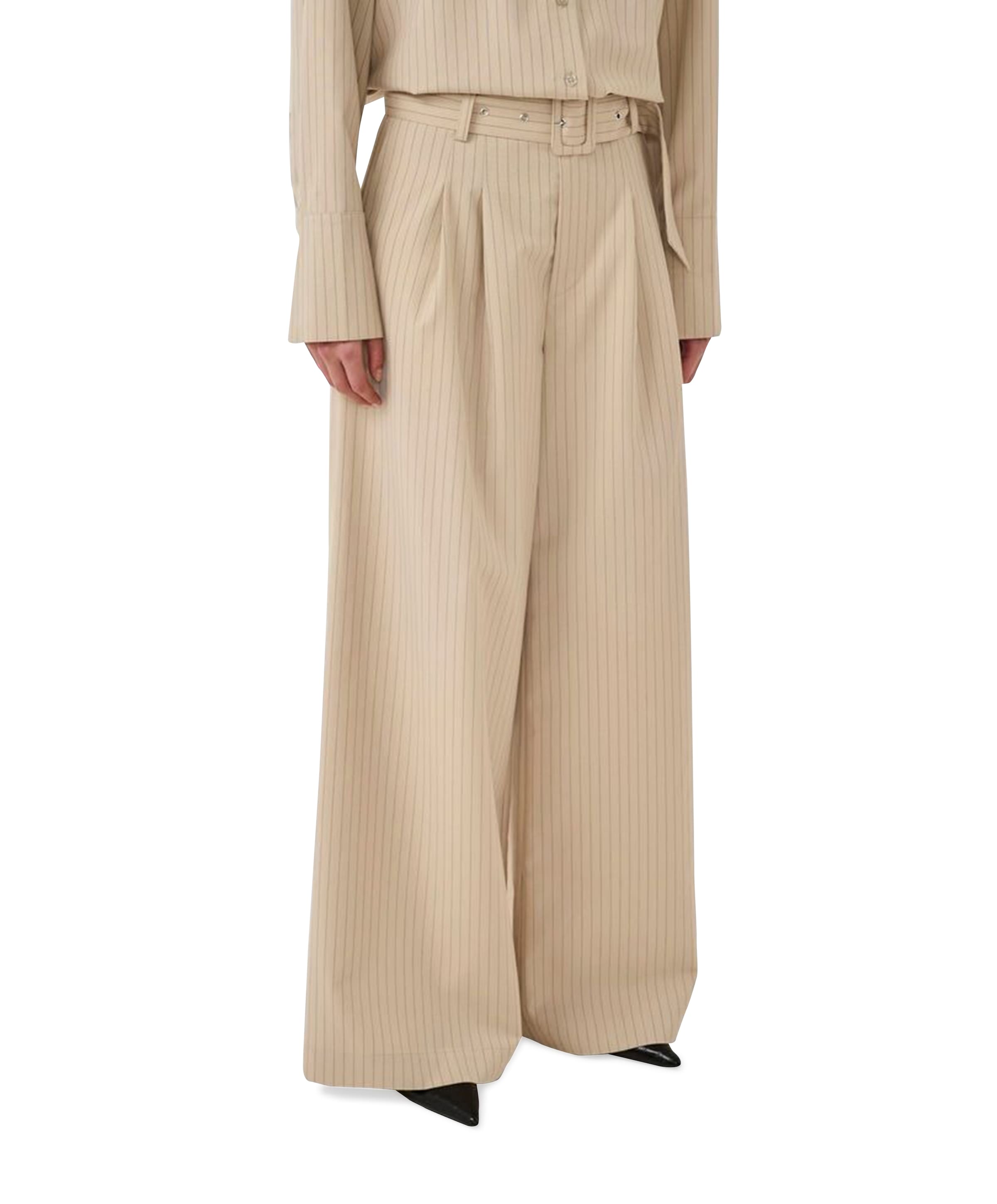 VittaMW High Wide Pant dames broek bruin