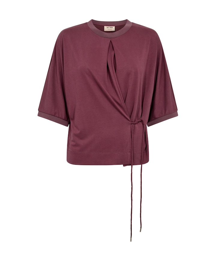 Dames T-shirt bordeaux