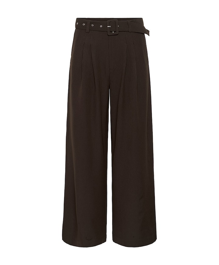 VittaMW High Wide broek bruin