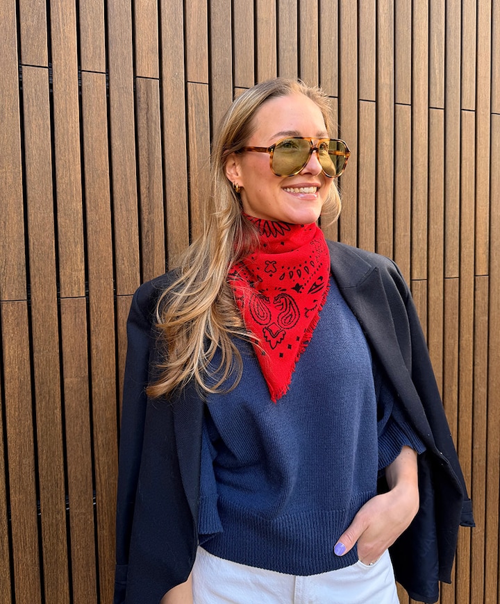Dames sjaal rood
