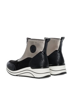 dames enkellaarzen zwart